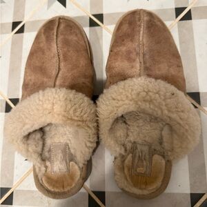 UGG Brown and Cream Women's Slippers